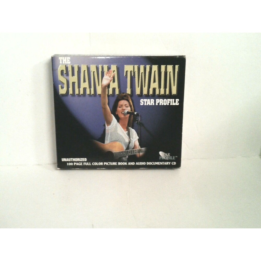 The Shania Twain Star Profile Picture Book & Audio Doc CD Made In Germany